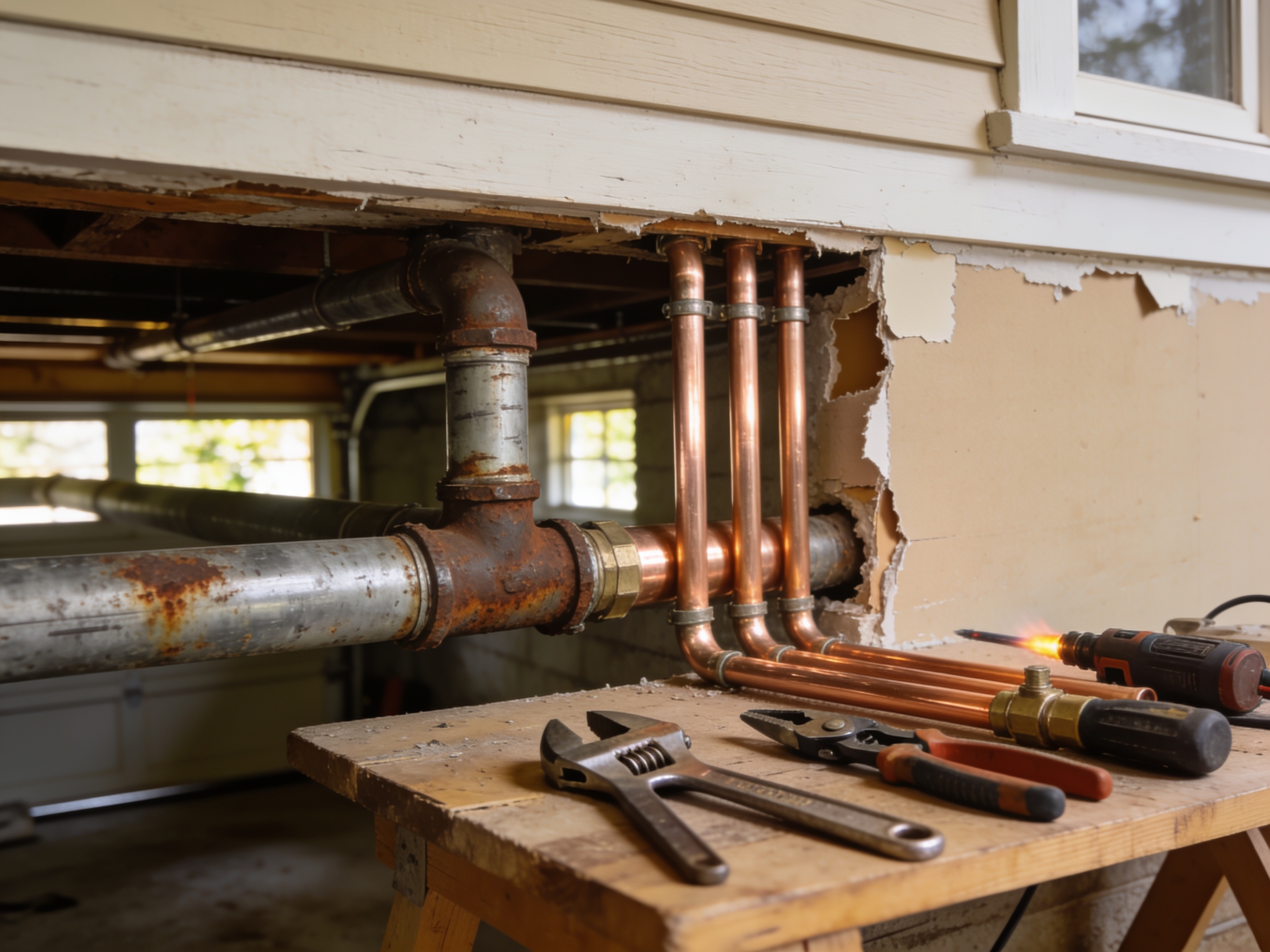 Cost Guide for Replacing Galvanized Water Lines in Mid-Century Harwood Heights Houses