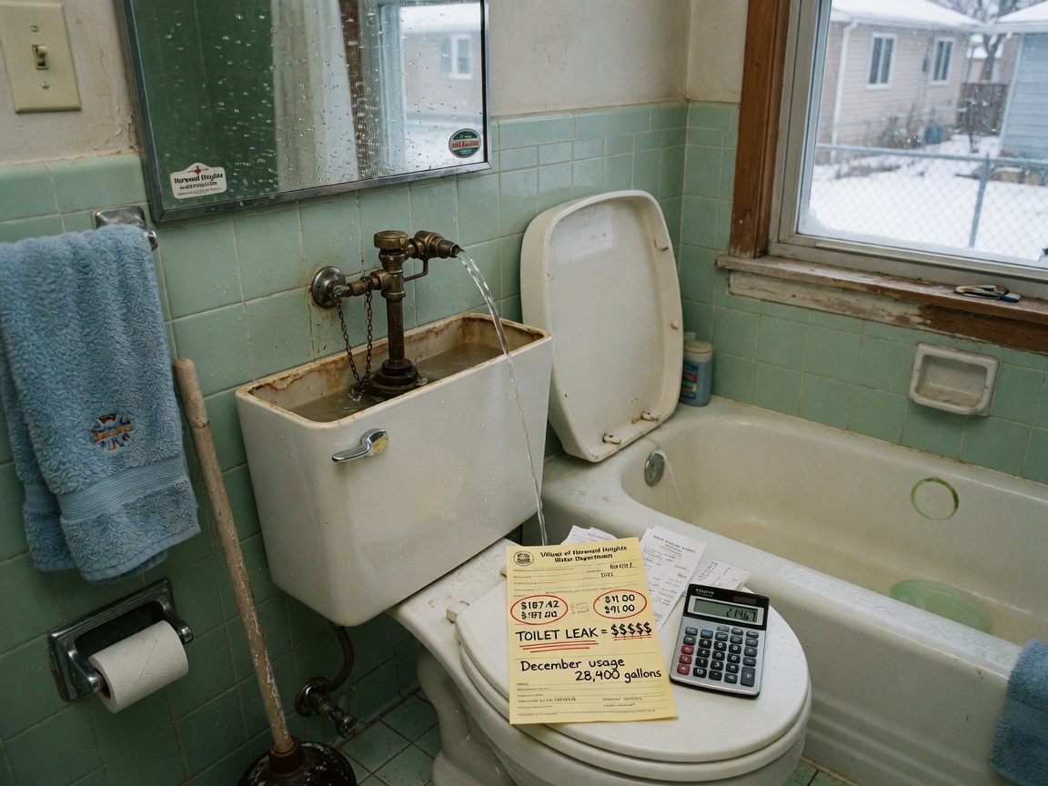 Harwood Heights Guide to Toilet Running Water and Wasted Bills