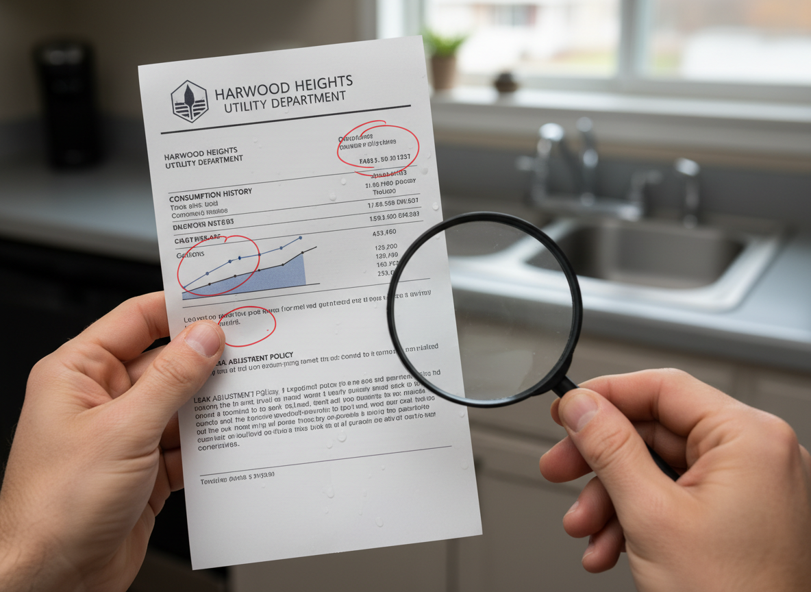 Understanding Your Water Bill After a Possible Leak in Harwood Heights
